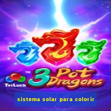 sistema solar para colorir